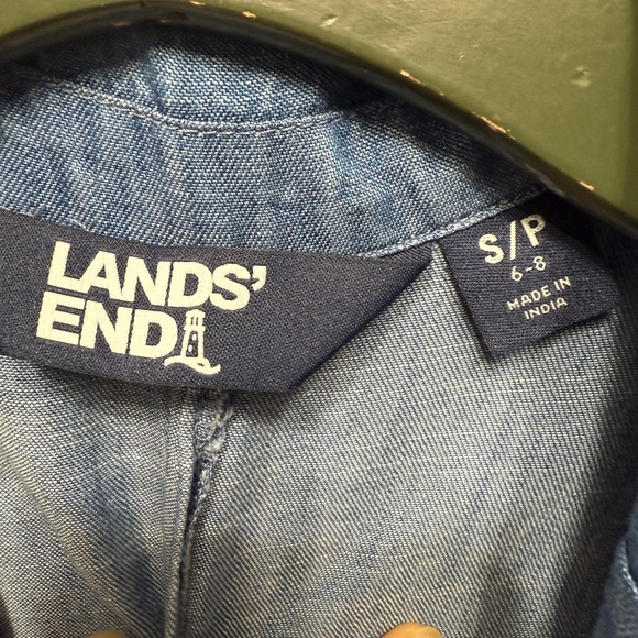 NWOT Lands' End Classic Blue Denim Jacket - Picture 7 of 9